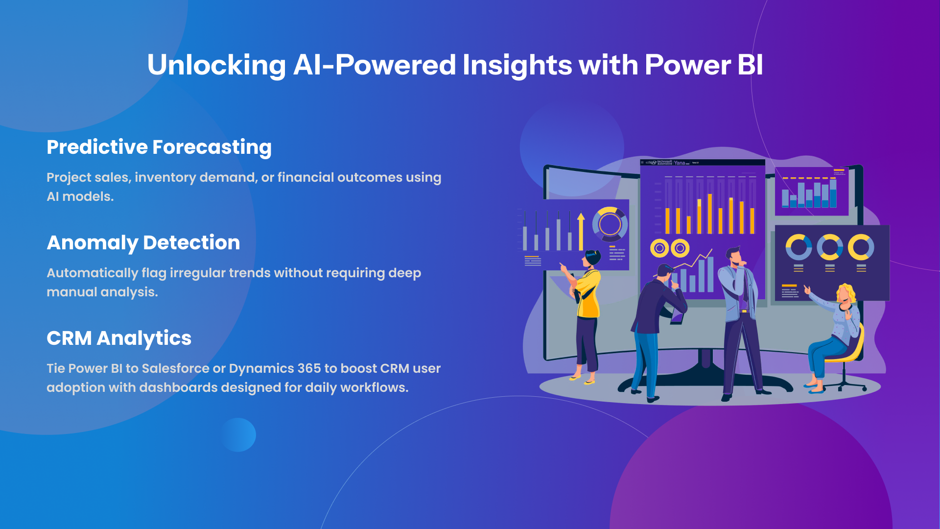 Infographics on  Unlocking AI-Powered Insights with Power BI